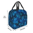 thumbnail image 3 of Sea Turtle Pattern Lunch Bag Reusable Insulated Tote Box Leakproof Thermal Cooler For Office Work Shopping Picnic Camping Or Travel, 3 of 7