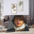 thumbnail image 6 of Sam Heughan Blanket Soft Warm Fleece Blanket for Sofa Office Car Camping Yoga Travel Throw Blankets 50"X40", 6 of 6