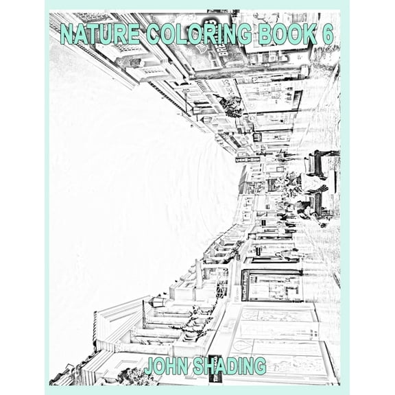 Nature Coloring: Nature Coloring Book 6 (Paperback)