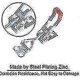 thumbnail image 5 of 6 Pcs Metal Cam Lock Gh-4001 Turnbuckle Box Lock Cap Lock Adjustable Toggle Clamp Holding Capacity Bolt 100kg 220lbs, 5 of 5
