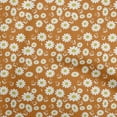 thumbnail image 1 of oneOone Rayon Orange Fabric Kids Floral Quilting Supplies Print Sewing Fabric By The Yard 56 Inch Wide, 1 of 4