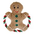 thumbnail image 1 of Plush Gingerbread Pet Toy with Rope, 1 of 1