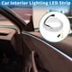 thumbnail image 2 of Cuerda de luz LED EL de 3 metros Unique Bargains, tira de luz brillante para decoración de automóviles, luz neón flexible con caja de batería (3V) color azul hielo, 2 of 7