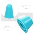thumbnail image 3 of 20 Pcs Needle Tip Cover Knitting Circular Needles Weaving Kit Covers Point Silicone Plastic, 3 of 6