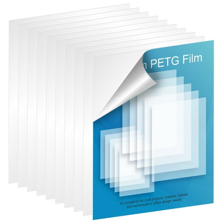 5 pcak Acrylic Sheet Plexiglass Sheet Clear Acrylic Perspex Sheet Plastic Sheeting, Durable Water Resistant PET Sheet, for Crafting Projects, Picture Frames, Cricut Cutting and More, 2/5/10/20pcs