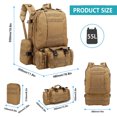 thumbnail image 5 of CJC Outdoor Backpack Large Capacity  Assault Pack Multifunctional Detachable Climbing Bag Travel Backpack for Outdoor Hiking Camping Hunting 55L, 5 of 7