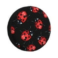 thumbnail image 2 of Balery Beautiful Red Ladybug Tire Covers - Tough Tire Wheel Protector for Truck, SUV, Trailer, Camper, RV -14 inch, 2 of 8