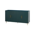 thumbnail image 2 of Modern Storage Cabinet, TV Stand For TVs Up To 65 Inches, Sideboard Buffet Cabinet With 4 Door, Iron Legs＆ Antique Handles, Console Table For Living Room, 2 of 9