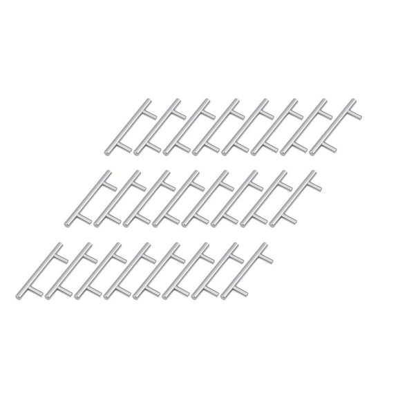 unbranded 30 Pcs Drawer Pull Bar Cabinet Handles Matte Drawers Knob Silver