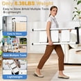 thumbnail image 2 of JaxShark 3-Step Folding Ladder with Tool Tray 500 lbs Steel Step Stool Non-Slip Pedal,White, 2 of 7