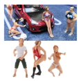 thumbnail image 1 of 3 piezas. 1:64 miniatura s de de coches mini muñecas modelo de muñecas Baoblaze Diseño de figuras de mini personas, 1 of 8