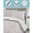 thumbnail image 4 of Quilts Queen Size, Boho Purple Pattern Soft Comforter Bedding Set for Bed, Modern Geometric Southwestern Vintage Lightweight Quilted Bedspread with Pillow Cover(2 Pieces) for All Season, 90x96 Inch, 4 of 6