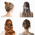 thumbnail image 6 of 12 Pcs Flat Hair Clips for Women, 3 Styles Flat Claw Clips for Thin Thick Hair, Strong Hold Hair Accessories, 6 of 6