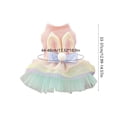 thumbnail image 3 of Easter Dog Dress Cat Tutu Skirt Pink - Pet Easter Costume for Party Holiday Photo, Breathable Mesh Outfit with Layered Skirt, Large Size, 3 of 7