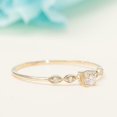 thumbnail image 6 of HeartsAndYou Five Stone Solitaire Engagement Ring for Women 1ct Round Cut Moissanite 18k Yellow Gold Over Silver, 6 of 9