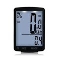 thumbnail image 3 of Computadora de bicicleta con pantalla LCD multifuncional, inalámbrica, resistente a la lluvia, velocímetro, odómetro, para ciclismo, 2,8 pulgadas, resistente al agua, 1 unidad, color negro, 3 of 5