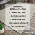 thumbnail image 6 of Koeckritz Rugs 6'x7' Taupe Patchwork Indoor/Outdoor Rug Soft, Durable & Easy to Clean, 6 of 6