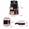 thumbnail image 2 of 3 Pack Backpack for Kids Bookbag with Lunch Box & Pencil Case Set Waterproof Cute Bow Girls School Bag for Elementary Middle High College School Student, 2 of 5