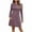 Purple, variant on symoid Women's Sweaters- Autumn and Winter V-neck Waist Bag Hip Knitted Sweater Dress Khaki S
