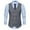 C_Gray Suit Vest, variant on YLSDY Men's V-Neck Wedding Groomsmen Suit Vest Slim Fit Casual Button Down Business Dress Vest Tweed Herringbone Waistcoat Khaki L