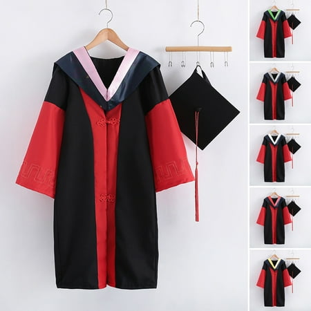 

1 Set Graduation Uniform Anti-deformed Breathable Polyester Elegant Festive Academic Uniform for Unisex White Polyester