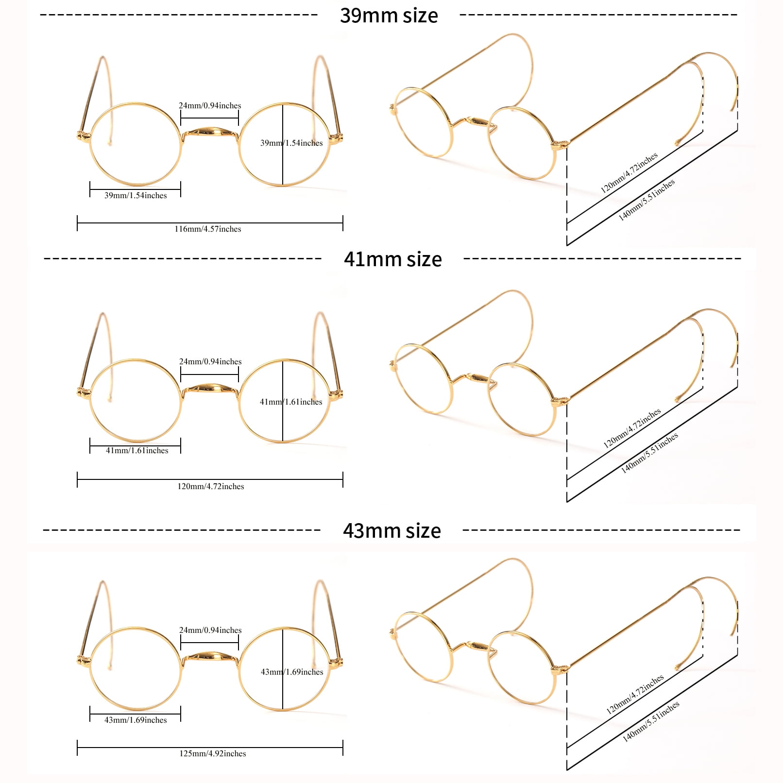 Blue Light Blocking Reading Glasses, Small Round Wire Rim Readers for Computer Use Anti-Glare Cut UV400 Clear Lens