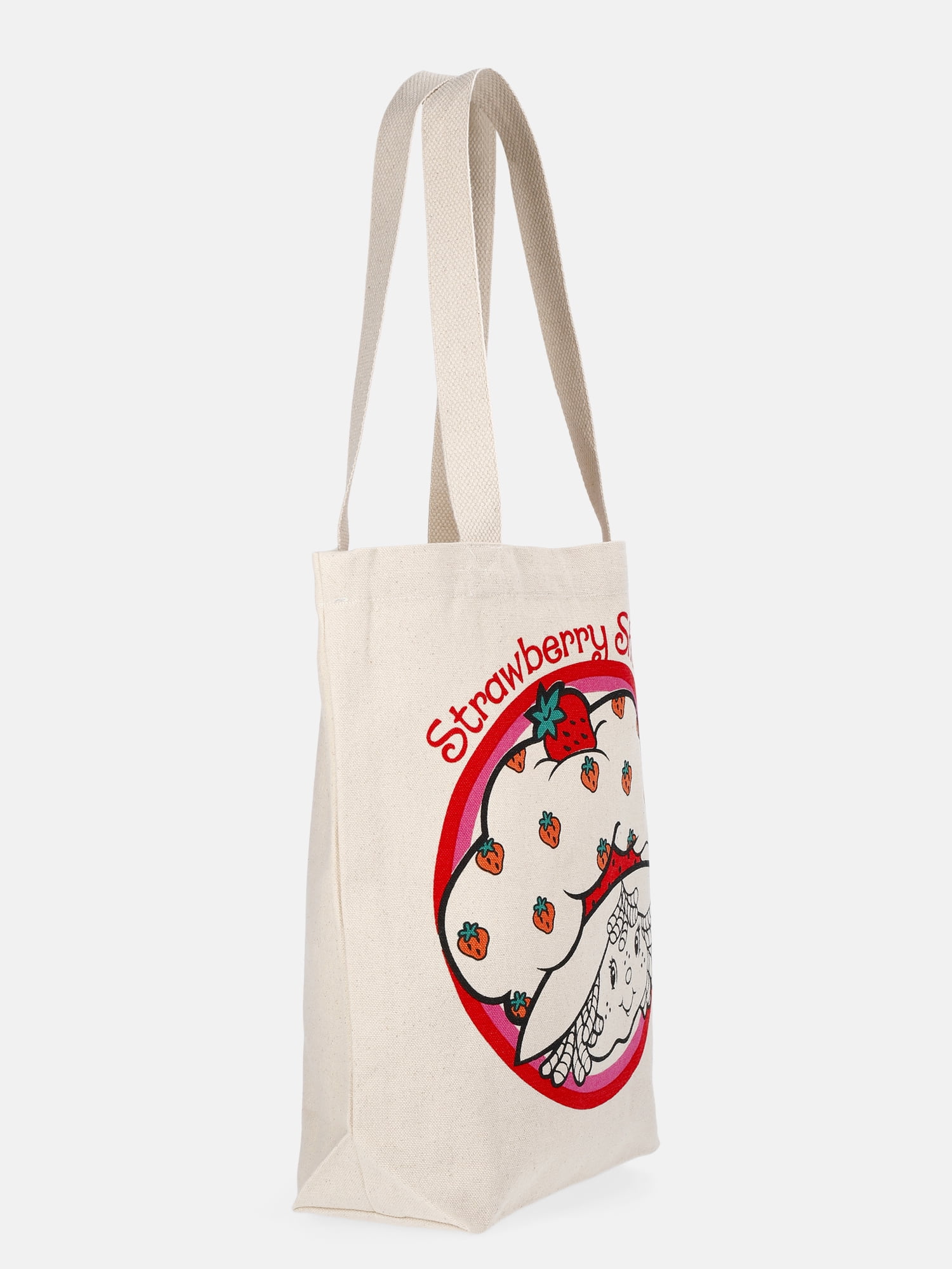 Strawberry Shortcake Women's 13.5" Tote Bag, Pink Natural Canvas