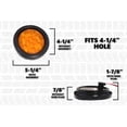 thumbnail image 4 of 4 Inches Round 20 Pack Amber 10 LED Stop Turn Running Light Brake Flush Truck Trailer DOT Compliant Includes Deluxe Install Kit with Grommets, Connectors and Ties, 4 of 7