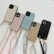 thumbnail image 2 of Go With Everything Crossbody Lanyard Funda de teléfono para iPhone 14 11 12 13 Pro Max XR XS X 7 8 Plus Funda dura de cuero simple de lujo Tan Jianjun unisex, 2 of 2