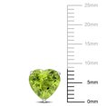 thumbnail image 2 of Everly Women's 3 1/3ct TGW Heart-Shaped Peridot Sterling Silver Solitaire Stud Earrings, 2 of 8