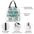 thumbnail image 4 of Easygdp Not All Who Wander Are Lost1 Bolsa Térmica Premium - Tela Oxford Impermeable, Gran Capacidad, Bolsillo Frontal, Unisex para Trabajo, Escuela, Actividades al Aire Libre y Picnics, 4 of 8