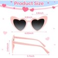 thumbnail image 2 of CEYAZYE 6/12/24/48 Pack Heart Sunglasses Fashion Heart Shaped Glasses Bachelor Party Sunglasses Women's Wedding Party, 2 of 7