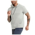 thumbnail image 6 of Men's Lightweight Fitness Running Hooded T-Shirt - Short Sleeve, Quick Dry, Sports/Leisure, S-XXXL, 6 of 8