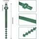 thumbnail image 2 of 8 piezas de amarres para árboles de 25 cm que soportan amarres para arbustos de alta resistencia con amarres para árboles de jardín entrelazados ajustables para soporte de plantas de arbustos y rosas Sincero Electrónica, 2 of 5