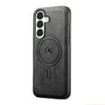 thumbnail image 5 of Magnetic Case for Samsung Galaxy A15 Business Classic PU Leather Slim Soft Bumper Anti-Fingerprint Shockproof Protective Compatible with Magsafe Phone Cover For Samsung Galaxy A15,Black, 5 of 5