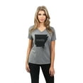 thumbnail image 2 of Thread Tank Home Roots State Arkansas AR Women's Relaxed V-Neck T-Shirt Tee Heather Grey Medium, 2 of 4