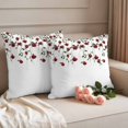 thumbnail image 2 of Weeping Rose Pillow Covers 2 Pack Spring Flowers Pillowcase Waterproof Outdoor Throw Pillow Cover for Patio Garden Square Cushion 18”x18”, 2 of 9