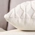 thumbnail image 4 of Pack of 2 Soft Plush Short Wool Velvet Decorative Throw Pillow Covers Luxury Style Cushion Case Pillow Shell for Sofa Bedroom Beige 12x20 inch Rectangular, 4 of 5