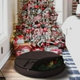 thumbnail image 6 of COVERS&ALL Christmas Wreath Storage Bag 18 Oz with Carrying Handle & Dual Zipper - 100% Water Resistant Durable Material Storage Bag - Holiday Xmas Tear Resistant Bag (34" Dia x 7" H, Coffee), 6 of 7