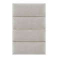 thumbnail image 2 of Vant Upholstered Wall Panels, Micro Suede Neutral Sand (4 Pack), 2 of 8