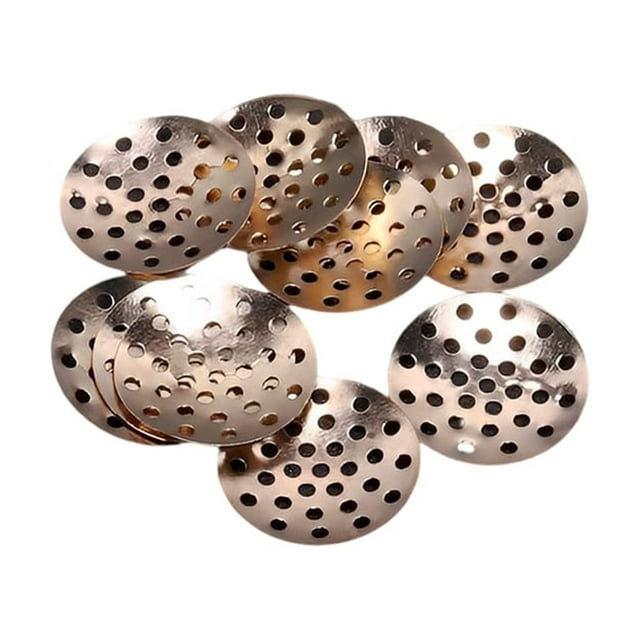 pitrice 1/2/3/5 50 Pieces Brooch Base Findings Assortment Metal Portable Brooches Jewellery Mesh Disk Shell Jewelry Making Handmade Gold 1 Pc