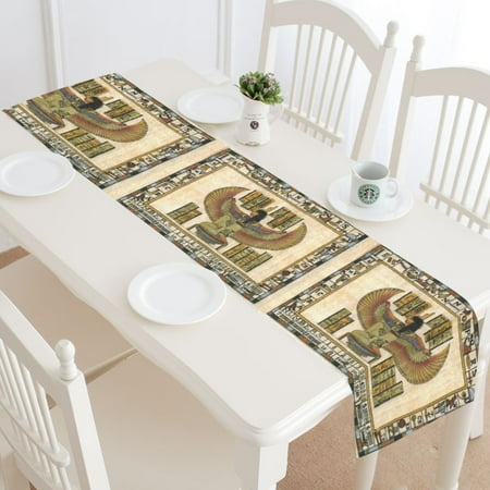 Mypop Ancient Egyptian Parchment Table Runner Placemat 16x72