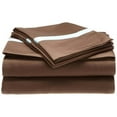 thumbnail image 1 of Hotel Collection 300 Thread Count Cotton Sheet Set  King-Mocha/Sky Blue, 1 of 2