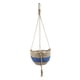 thumbnail image 4 of Cesta tejida para plantas Sunnimix Azul 1 capa canasta de maceta de porche, 4 of 8