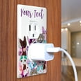 thumbnail image 4 of WIRESTER Customized Personalized With Cat Family Background & Your Text, 1-Gang Single Gang Duplex Outlet Cover Wall Plate/Switch Plate Cover Decorative, 4 of 5