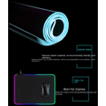 thumbnail image 3 of RGB Gaming Mouse Pad, Oversized Glowing RGB Extended Waterproof Soft Desk Mat Surface RGB Mouse Pad XL with 13 Lighting Modes 3 Brightness Level for Gaming PC, 35.4 x 15.8 in, Purple starry sky, 3 of 7