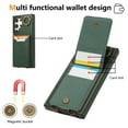 thumbnail image 3 of Allytechgroup Wallet Case for Samsung Galaxy S22 with Credit Card Slot, RFID Blocking PU Leather Flip Case with Lanyard & Kickstand Shockproof and Anti-Scratch Bumper for Women Girls, Green, 3 of 7
