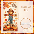 thumbnail image 6 of Decorative Design Autumn Banner Scarecrow Pumpkin Fall Leaves for Outdoor Decor Seasonal Celebration Wall Hanging, 6 of 9