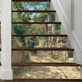 thumbnail image 4 of 6Pcs Courtyard Tile Floor Stair Stickers Bathroom Kitchen Decoration Waterproof Mural Decals Art Wallpaper, 4 of 4