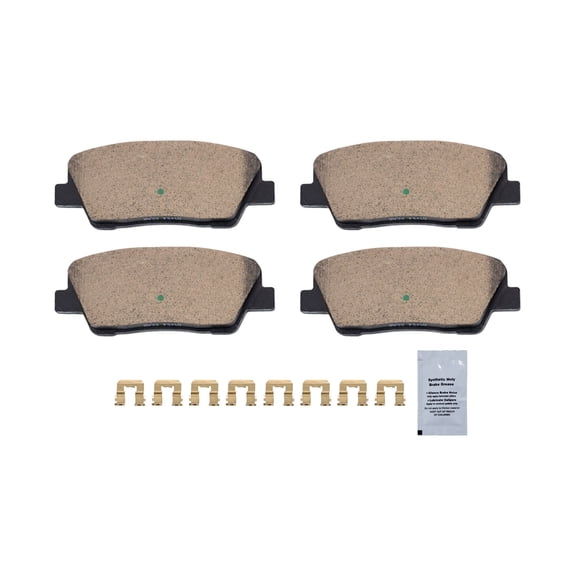 HUSCH Rear Ceramic Brake Pads Kit D1284 Fit For Hyundai Entourage 2007-2010, For Hyundai Equus 2011-2016, For Kia Borrego 2009-2011, For Kia Sedona 2006-2012
